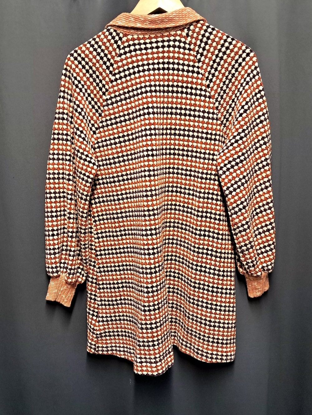 Free People Houndstooth Collared Sweater Dress Size L - Picture 2 of 6